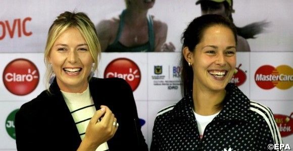 Sharapova and Ivanovic press conference in Bogota