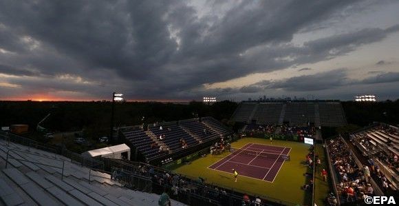 Sony Open tennis tournament on Key Biscayne, in Miami, Florida