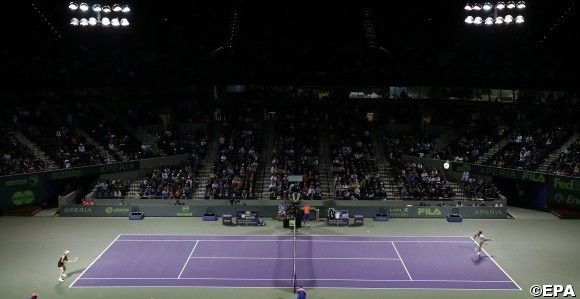 Sony Open tennis tournament on Key Biscayne, in Miami, Florida
