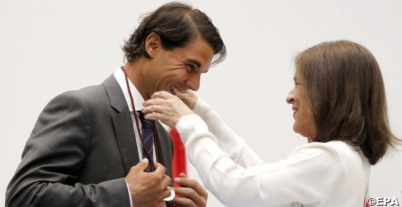 NADAL RECEIVES THE TITLE OF ADOPTED SON OF MADRID