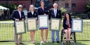TENNIS HALL OF FAME CLASS OF 2014 INDUCTED TODAY. WHAT ON EARTH COULD HAVE TAKEN NICK BOLLETTIERI AND JOHN BARRETT SO LONG ? thumbnail