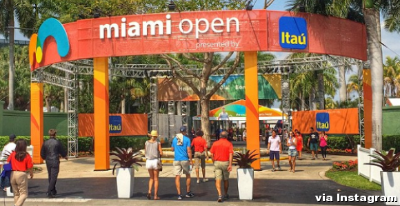 Miami Open tennis tournament on Key Biscayne, in Miami, Florida