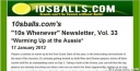 “10s Whenever” Newsletter, Vol. 33 – Warming Up at the Aussie thumbnail
