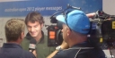 Roger Federer con la prensa/ Federer with the press – Sven’s Postcards thumbnail