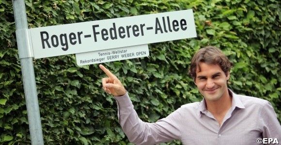 Roger-Federer-Allee - street named after tennis player