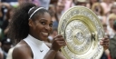 10SBALLS SHARES TROPHY PHOTOS OF SERENA WILLIAMS & ANGELIQUE KERBER FROM THE LADIES FINALS AT WIMBLEDON 2016 thumbnail