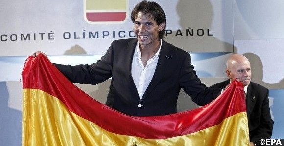 RAFAEL NADAL WILL BE THE SPANISH OLYMPIC TEAM FLAG BEARER