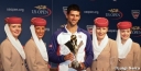 Djokovic Posing For Picture At The US Open thumbnail