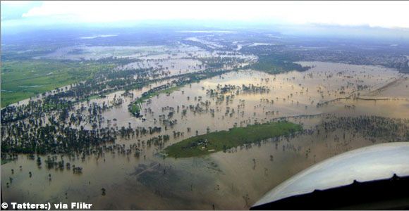 Rockhampton in flood