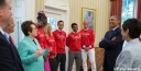 MYLAN WTT Champion Washington Kastles Meet With President Obama At White House thumbnail