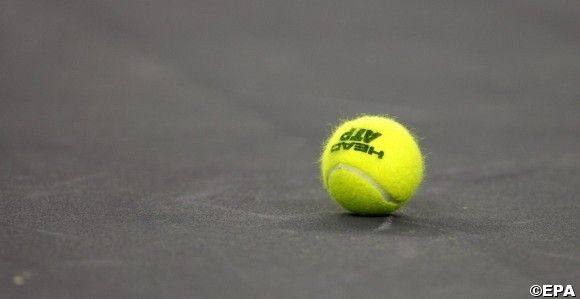 A tennis ball with the ATP logo